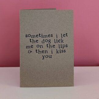 Dog Lick Card