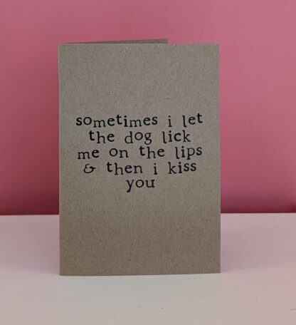 Dog Lick Card